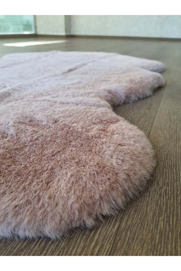 Peluş Post Halı-Pembe - 2