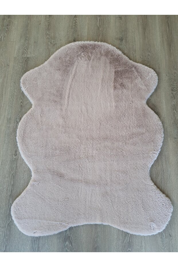 Peluş Post Halı-Pembe - 1