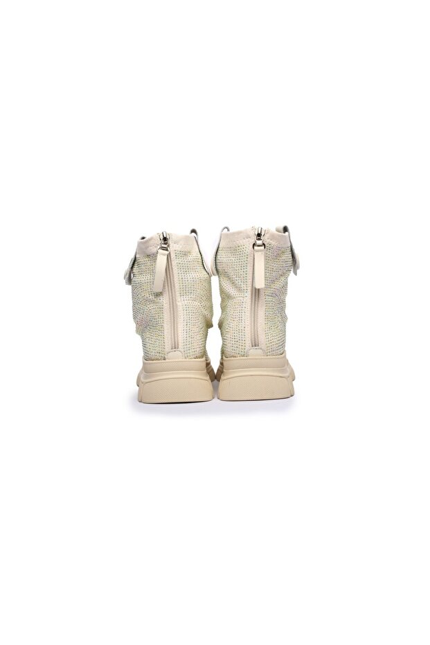 24K442 Bej Kadın Bot - 4