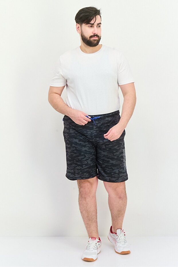 Men Camouflage Basic Shorts, Multicolor - 2