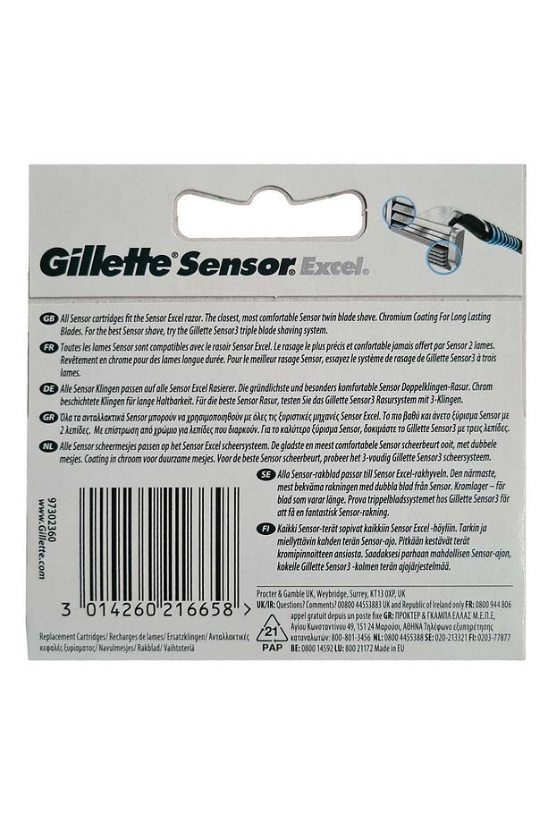 Sensor Excel 5'li Yedek Tıraş Bıçağı Başlığı - 3