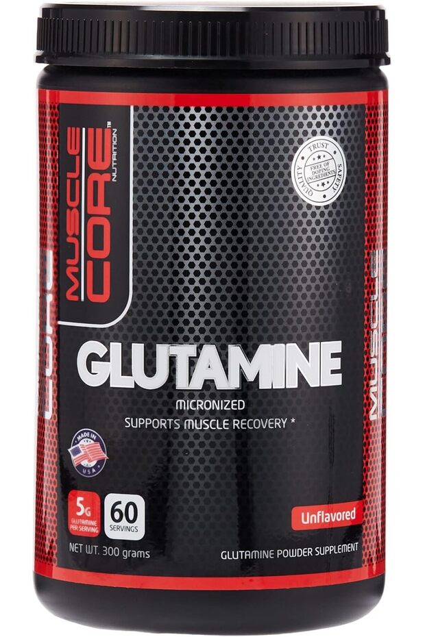 Glutamine Micronized, 300g, Unflavored, 5g Glutamine Per Serving, Supports Mus