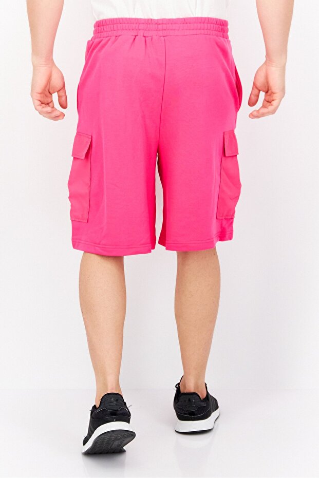 شورت كارجو رجالي سادة، وردي - 4