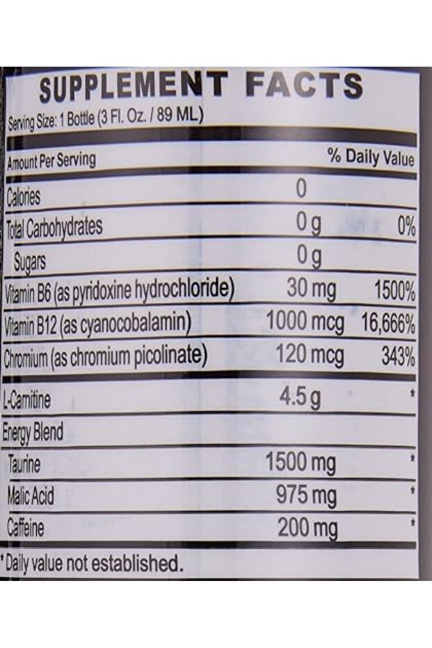 L-Carnitine 4500 Tangerine, 89 Ml Box Of 12 - 8