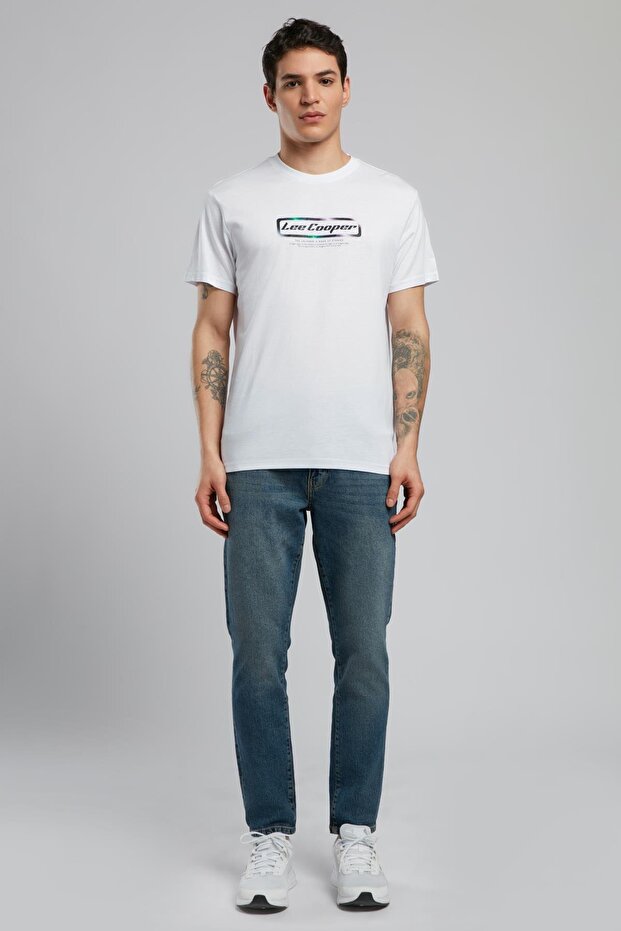 Ivo Men's O Neck T-Shirt White