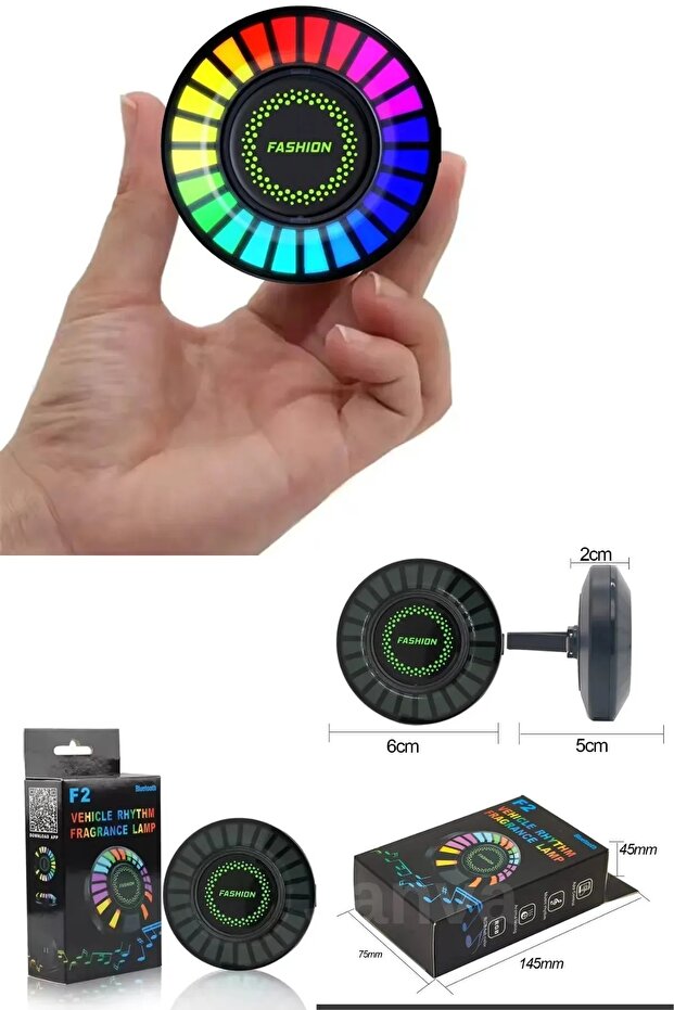 Sese Duyarlı Ekolayzer 32 Led 8 Mod 18 Renk Çubuk Led D08-rgb(siyah) Ye0062 - 2