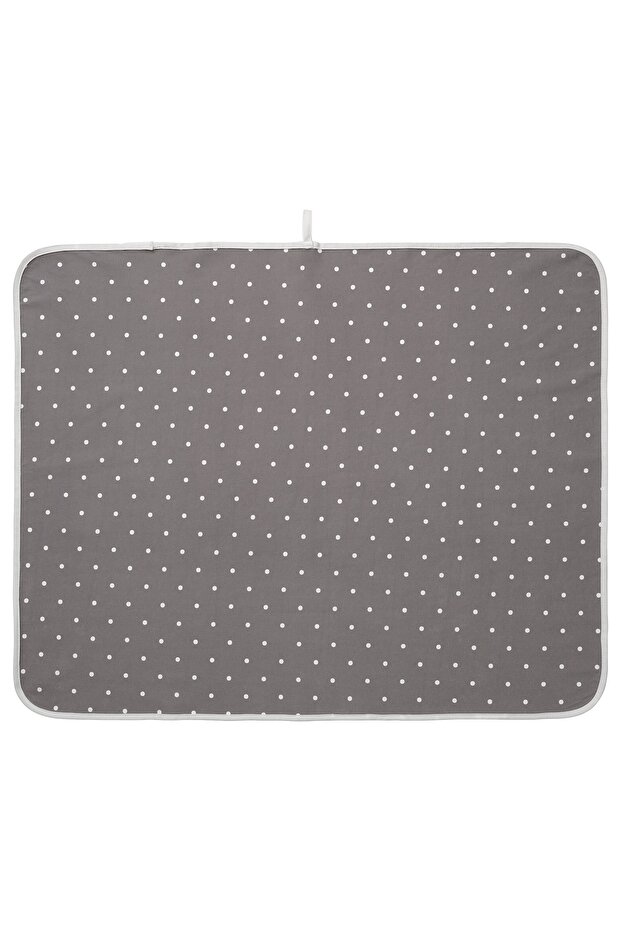 LEN Babycare mat, dotted/grey, 90 x 70 cm