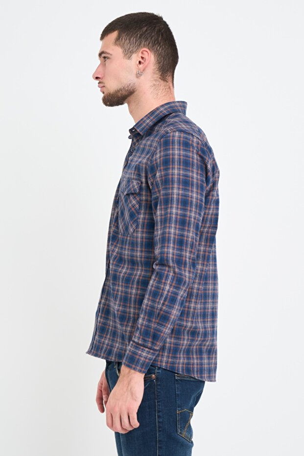 Camasa barbat regular cu buzunare - 6