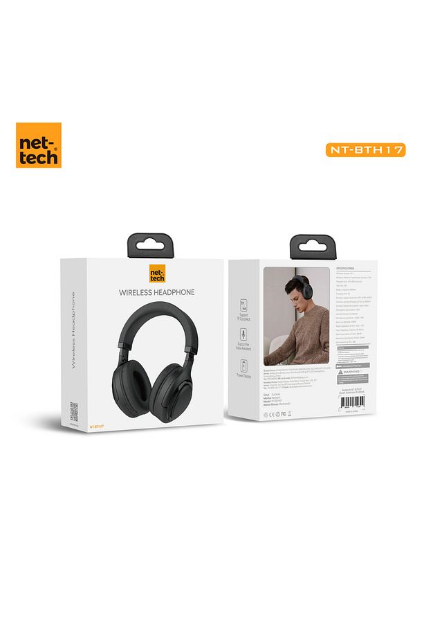 Nt-bth17 Kablosuz Kulak Üstü Bluetooth Kulaklık - Mavi - 3