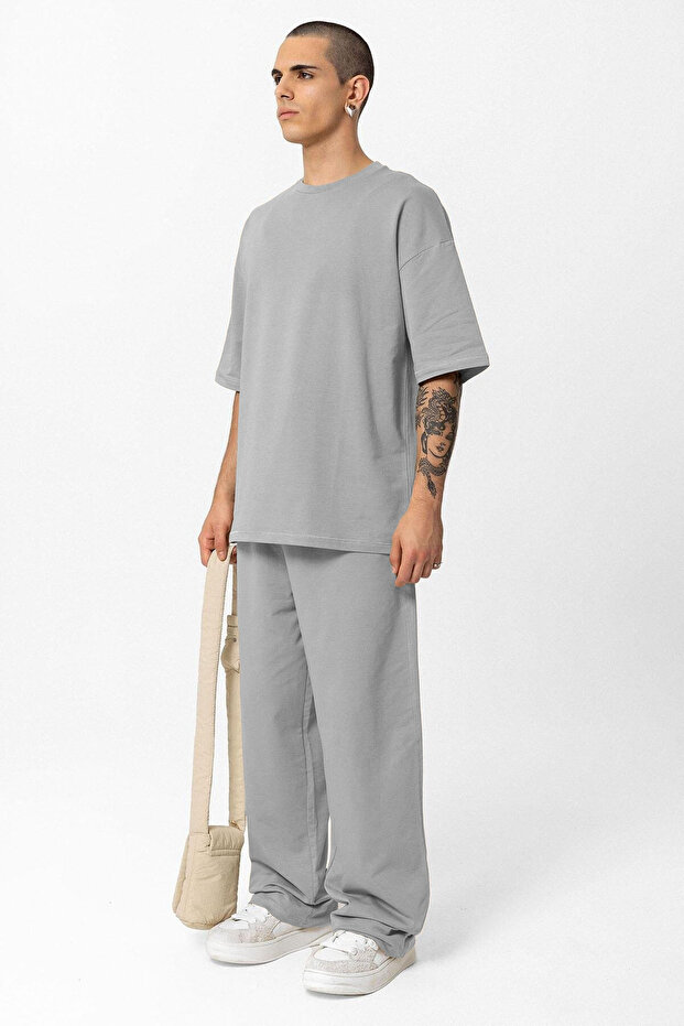 بدلة رياضية سادة أساسية غير مطبوعة للرجال - 3