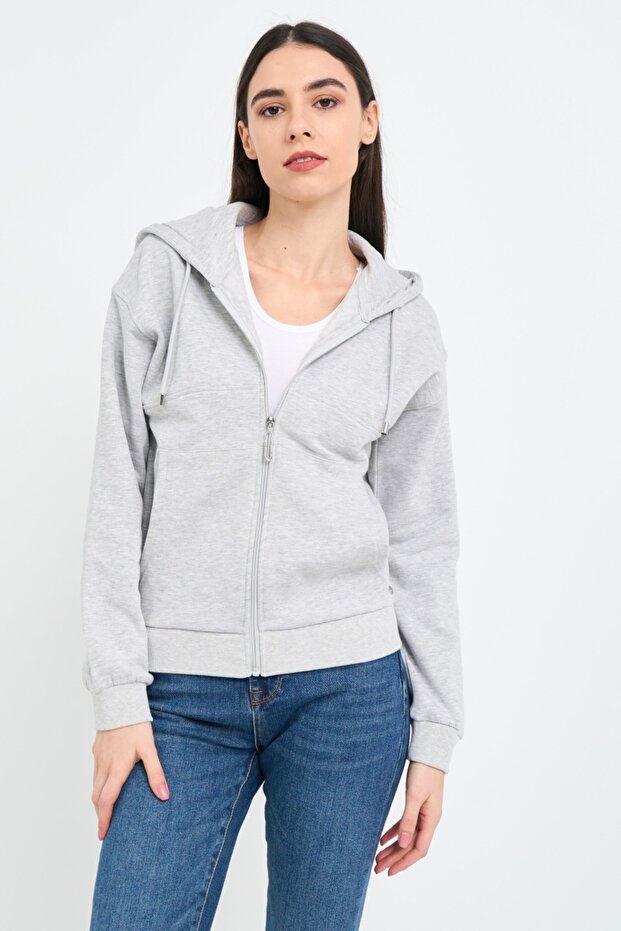 Women's solid-colored sweatshirt - 4