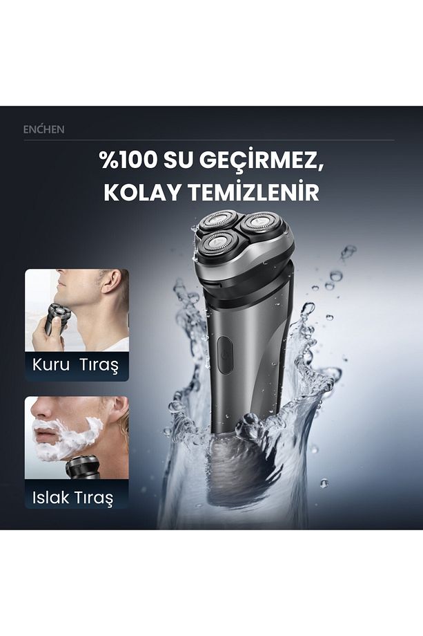 Blackstone Max Siyah Çift Yönlü Kavisli Bıçaklı Şarjlı Islak-Kuru Tıraş Makinesi - 5