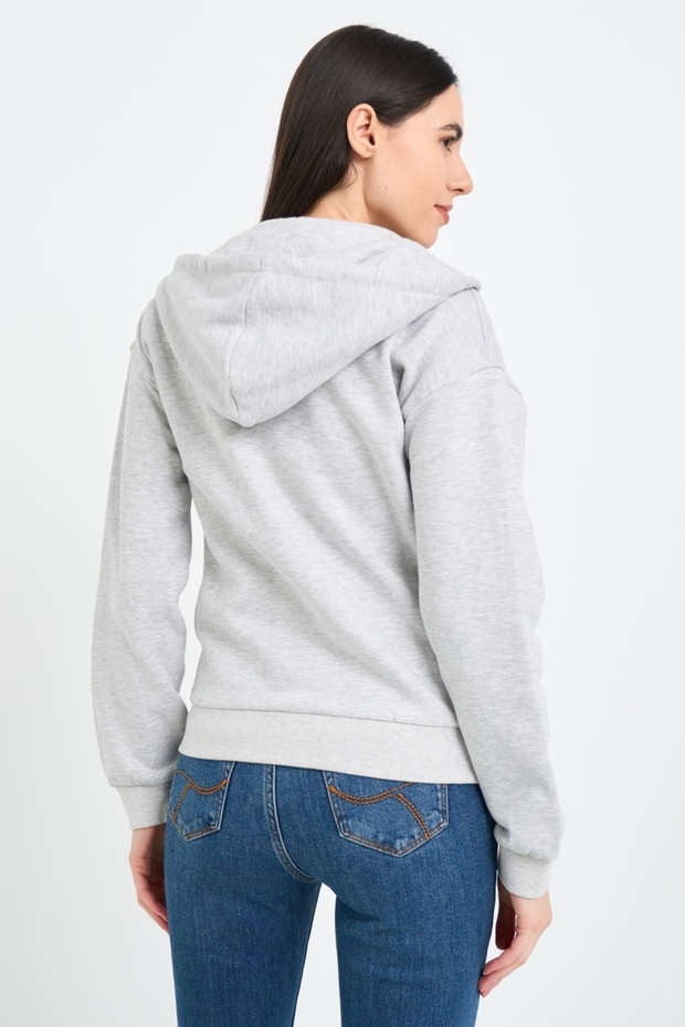 Women's solid-colored sweatshirt - 3