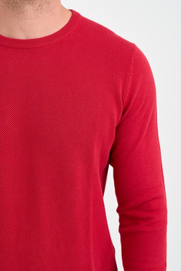 Men's solid-color sweater - 3