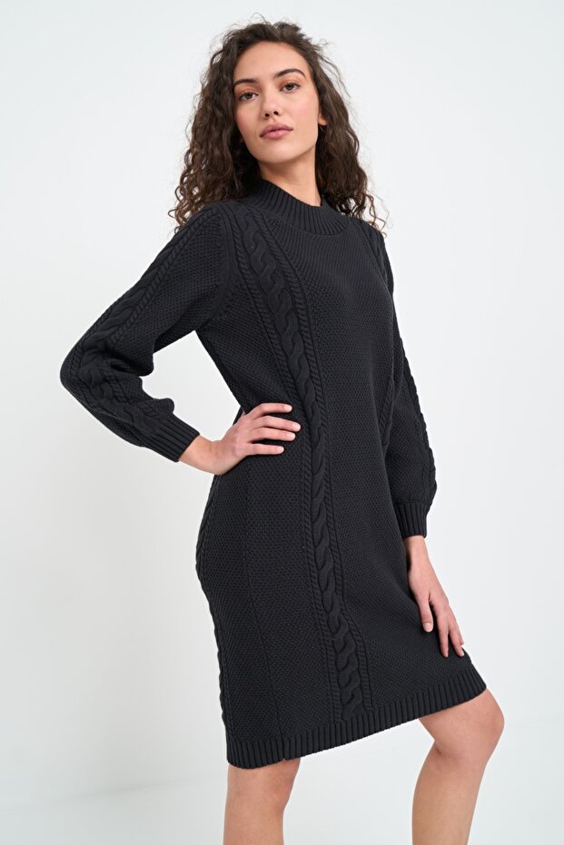 Rochie dama tip pulover cu model - 5