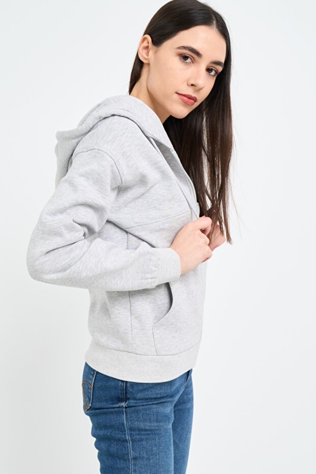 Women's solid-colored sweatshirt - 5