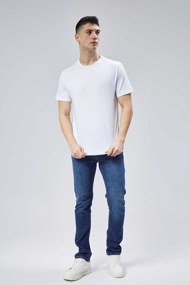 Safe 1St Quality 100% Combed Cotton Men's T-Shirt Classic Fit 0 Neck Short Sleeve T-Shirt