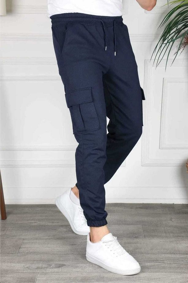 Kargo Cepli Unisex Jogger Eşofman Altı - 3