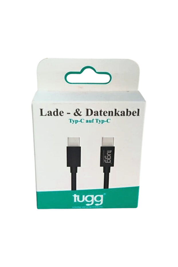 Tugg Germany Şarj Kablosu Veri Aktarım Kablosu Ultra Hızlı Type-C - Type-C - 1