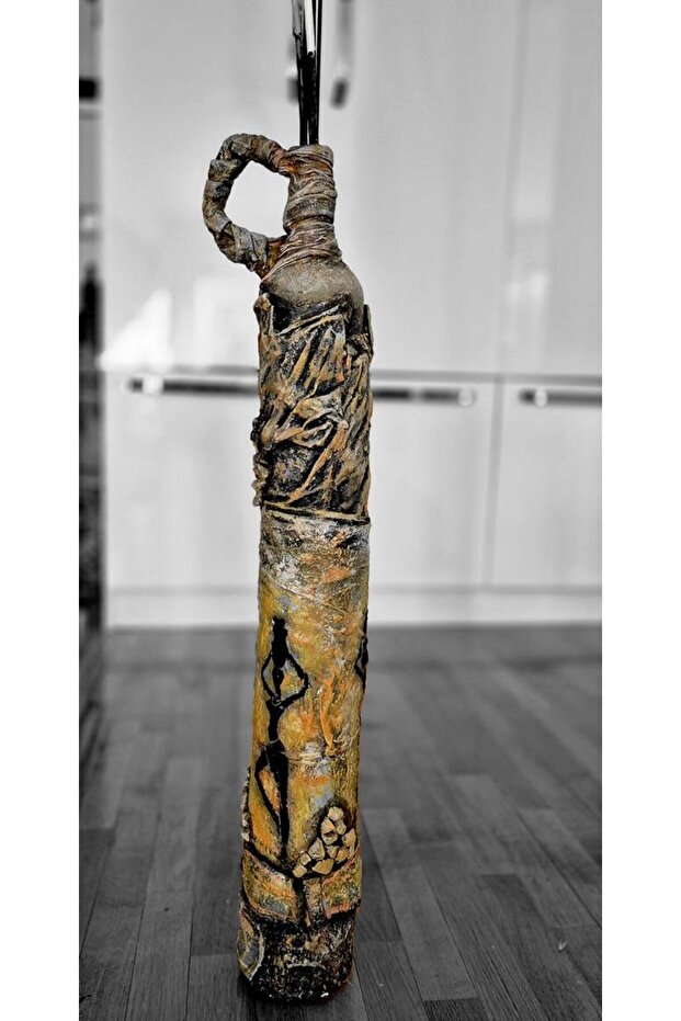 El Emeği Polyester Seramik Vazo Küp - 4