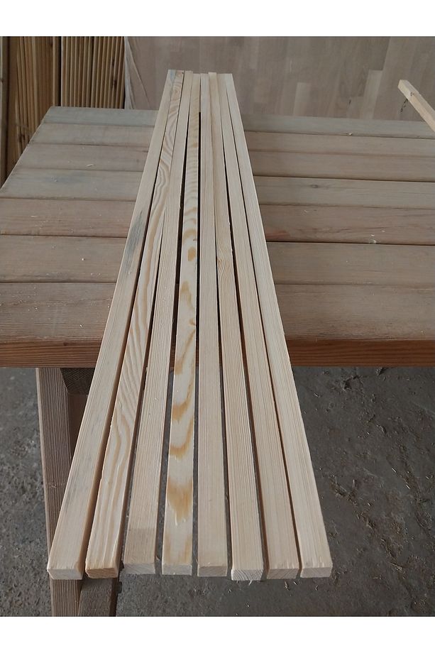 1,8 X 1,8 X 100 Cm Silinmiş Ahşap Çıta - 3