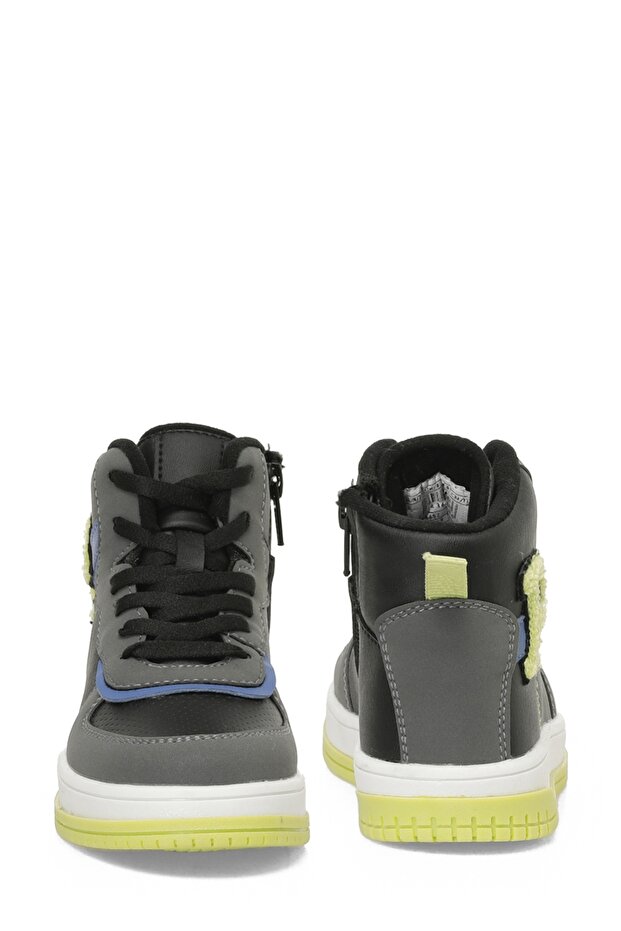 PATCH.P4PR Siyah Erkek Çocuk High Sneaker - 5