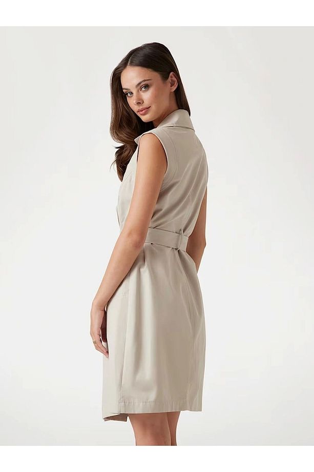SL BENEDETTA DRESS Kadın Bej Elbise W5GK0VWH5V1-G9D0 - 2