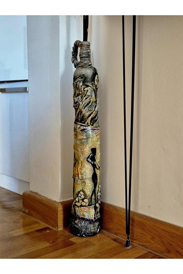 El Emeği Polyester Seramik Vazo Küp - 3