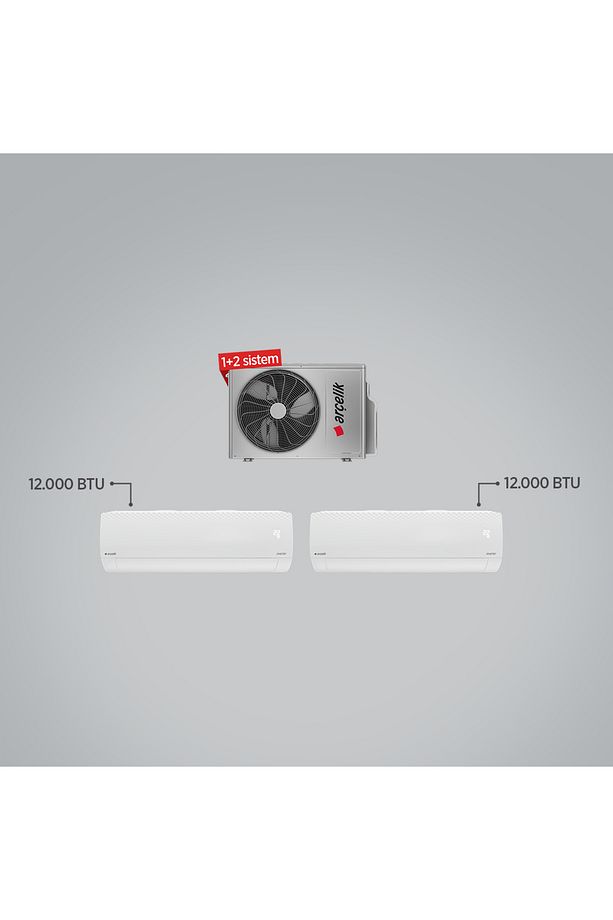 1 2 Multi Ekolojik Inverter Klima - Yeni Nesil Wifi ( 1 Dış Ünite 12 12 Btu Iç Ünite) / A - 1