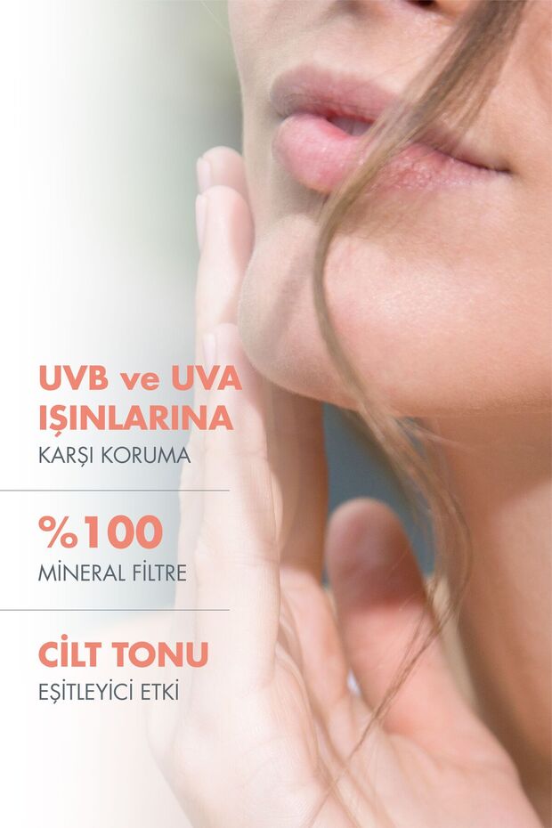 Mineral Fluid SPF 50+ Hassas Ciltler için Ultra Hafif Renkli Güneş Kremi 40 ml - 3