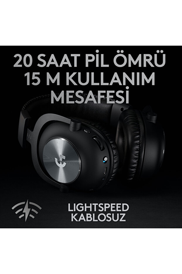 G PRO X Wireless LIGHTSPEED Kablosuz Oyuncu Kulaklığı - Siyah - 3