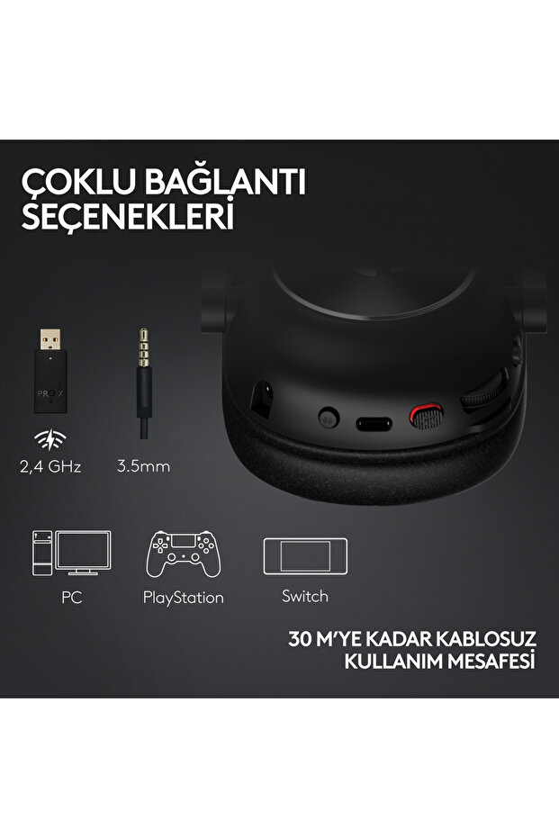 G PRO X 2 LIGHTSPEED Kablosuz DTS:X Headphone 2.0 - 7.1 Surround Ses Oyun Kulaklığı - Pembe - 5