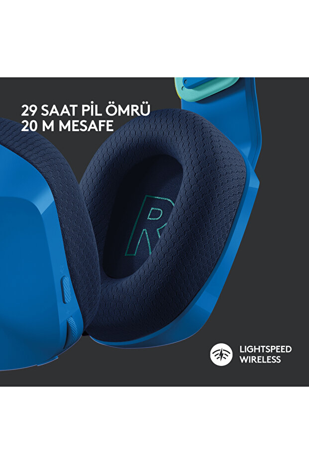 G G733 LIGHTSPEED RGB Kablosuz 7.1 Surround Ses Oyuncu Kulaklığı - Mavi - 3