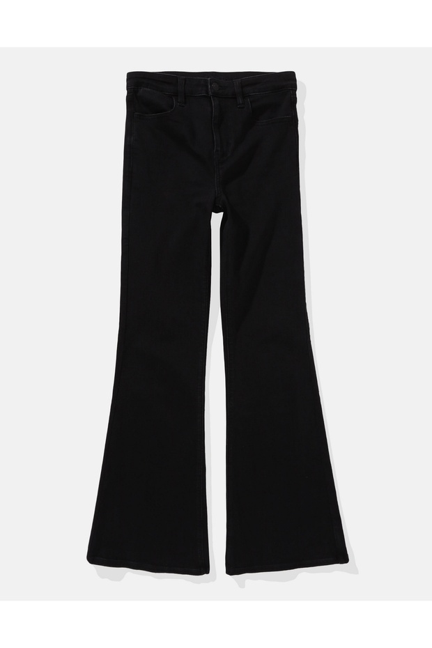 Ae Next Level Super High-Waisted Flare Jeans