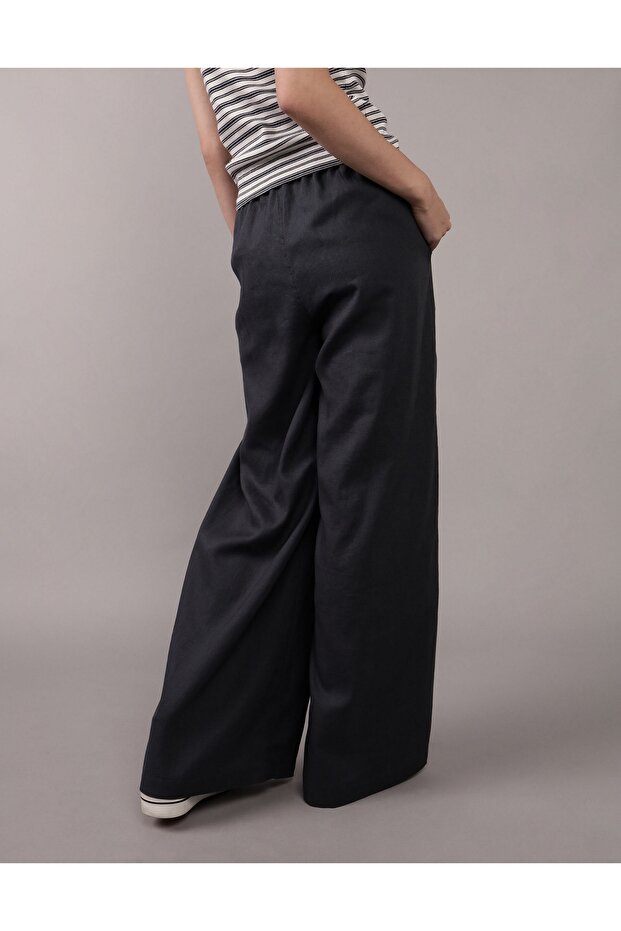 Ae Linen-Blend Pull-On Pant - 4