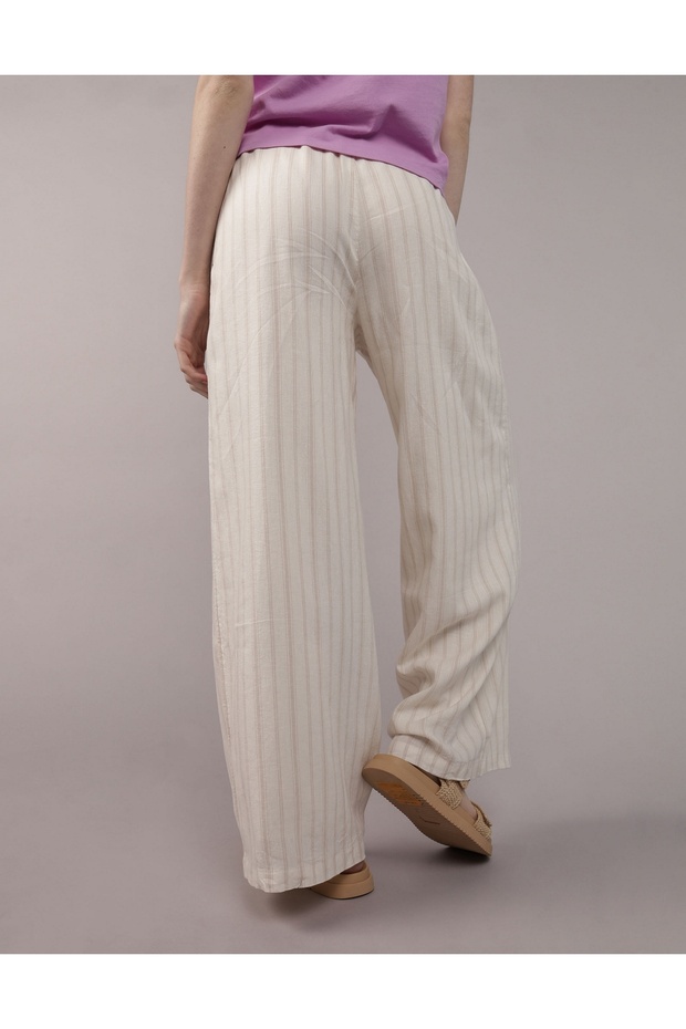 بنطلون AE من مزيج الكتان - 4