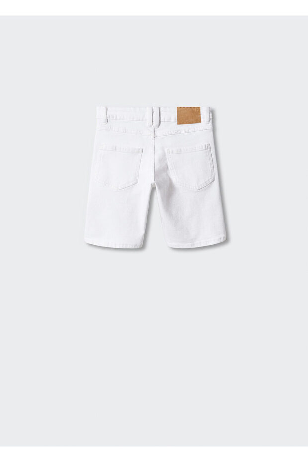 Pamuklu Denim Şort - 4