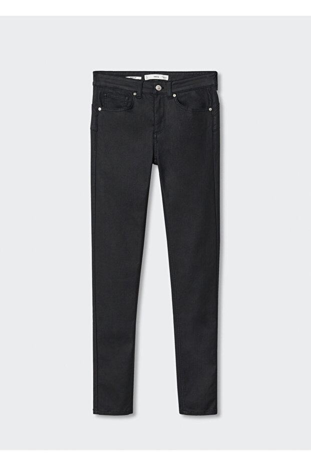 Enge, gewachste Push-up-Jeans - 2