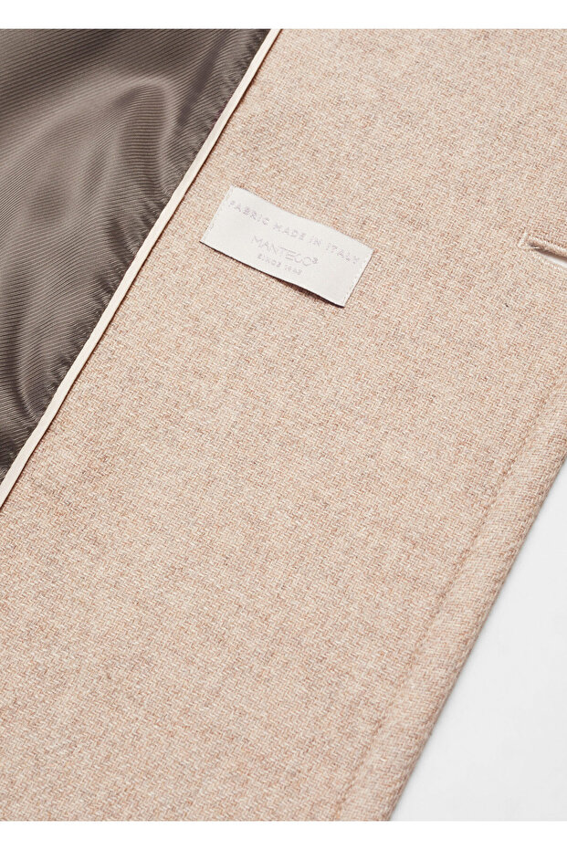 Wełniany płaszcz z paskiem - 10