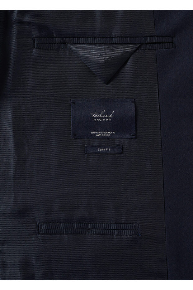 Dar Kesim Blazer Ceket - 8