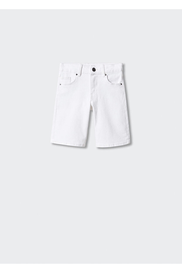 Pamuklu Denim Şort - 1