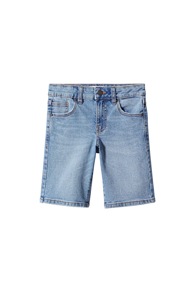 Pamuklu Denim Şort - 2
