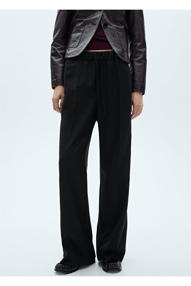 Siyah Kadın Pantolon 77035663 - 4