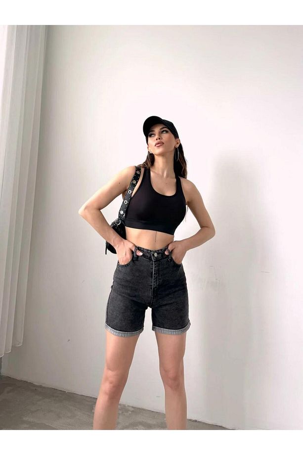 DUBLE PAÇA JEAN ŞORT - 1