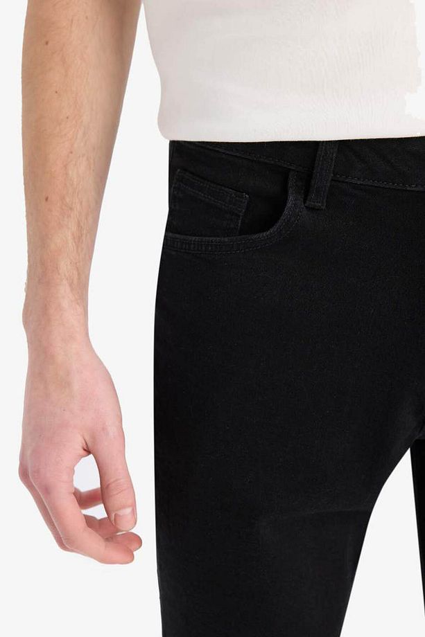 Slim Fit Dar Kesim Jean Bermuda Şort E4009ax25sm - 4