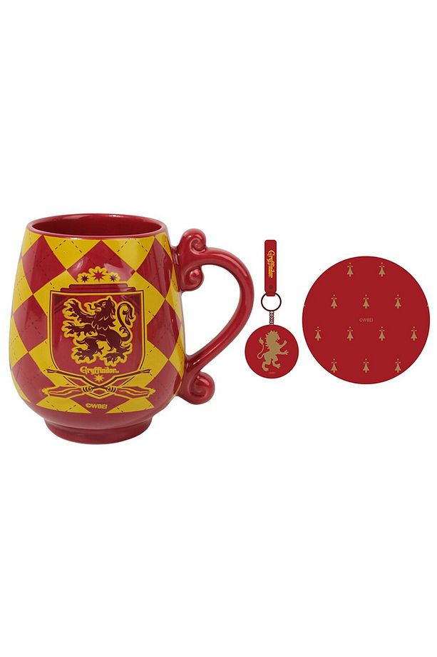 Harry Potter Lisanslı Seramik Kupa ve Bardak Altlığı Seti - Gryffindor - 2