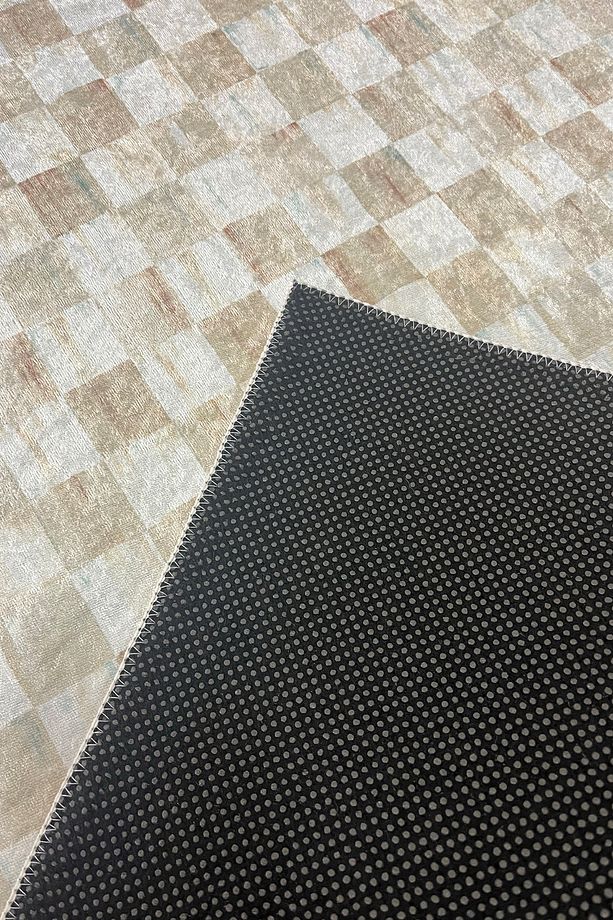 Mackenzie Modern Halı, Makinede Yıkanabilir Kaymaz Taban, İnce Salon Halısı, Mutfak Halısı ve Yolluk - 5