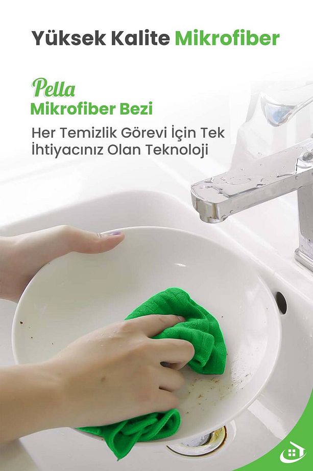 6'lı Tezgah Bezi Ithal 40x40cm Yüksek Su Emici Mutfak Temizlik Bezi - 7