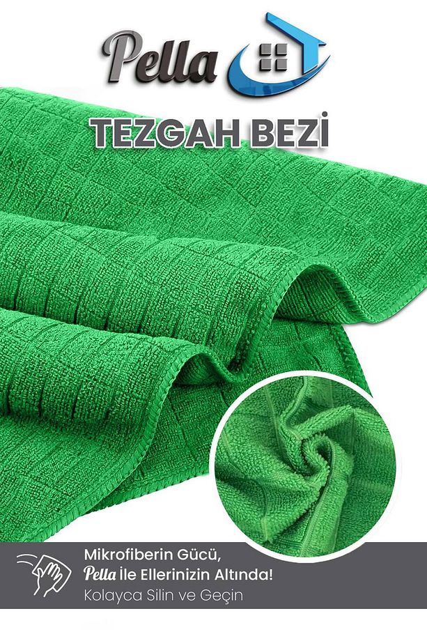 6'lı Tezgah Bezi Ithal 40x40cm Yüksek Su Emici Mutfak Temizlik Bezi - 2