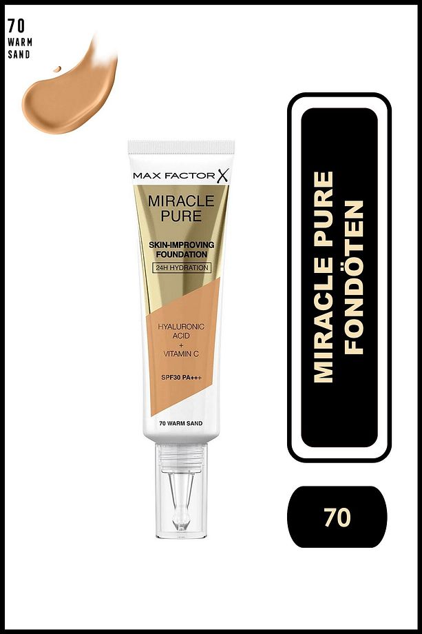 Miracle Pure Foundation Warm Sand No:70 - 1